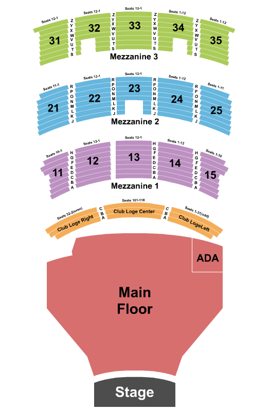 Paramount Theatre Keshi Seating Chart